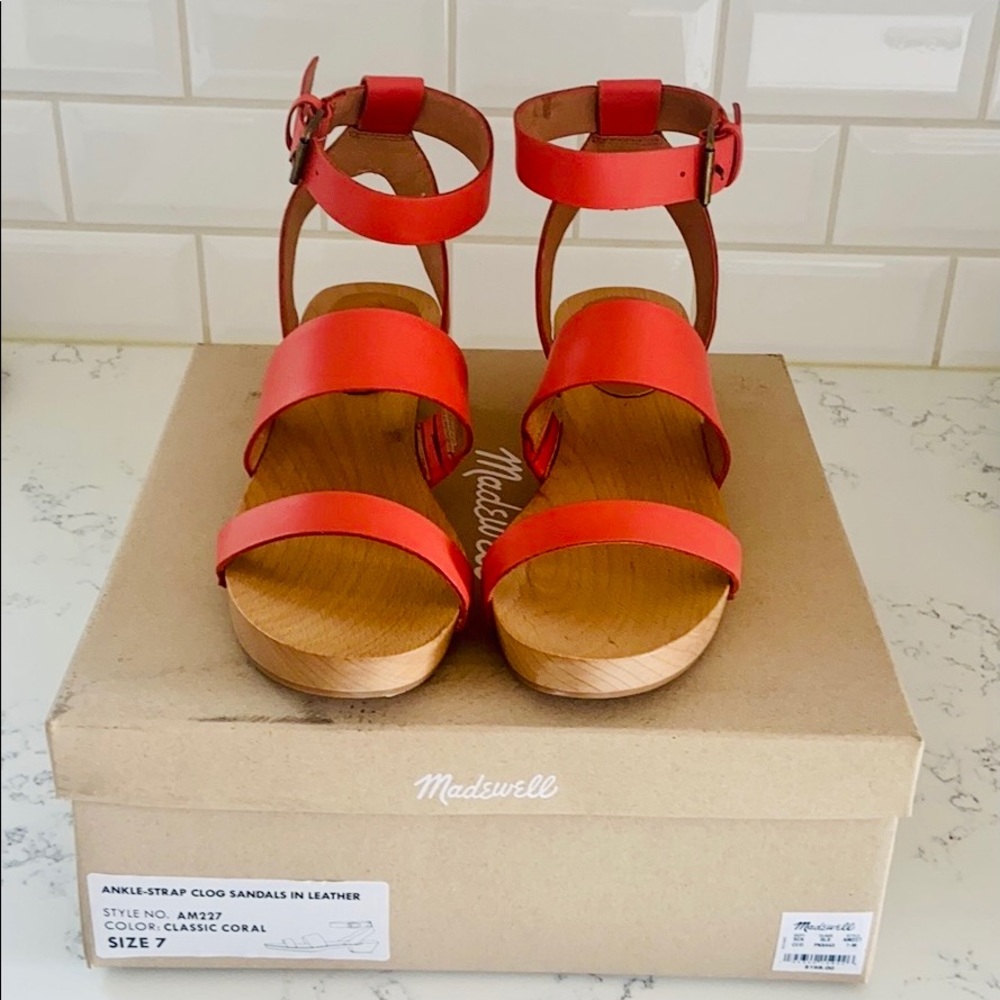 Madewell Coral Color The Jodi Clog - Picture 3 of 16